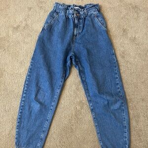 Zara Barrel High-Waist Blue Women’s Jeans Size 4